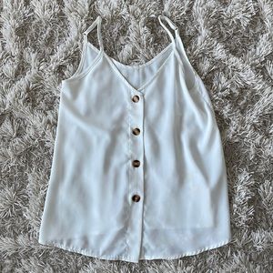 White button down camisole